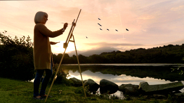 Premium Luxury Brand Film - artist painting river gif