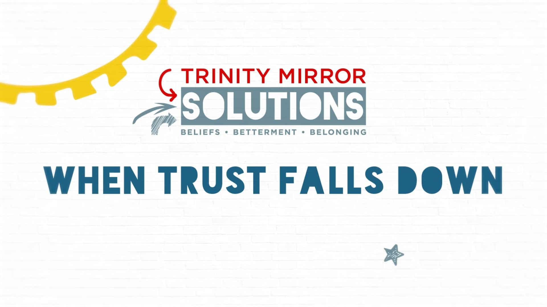 animated explainer video for research - trinity mirror when trust falls down image