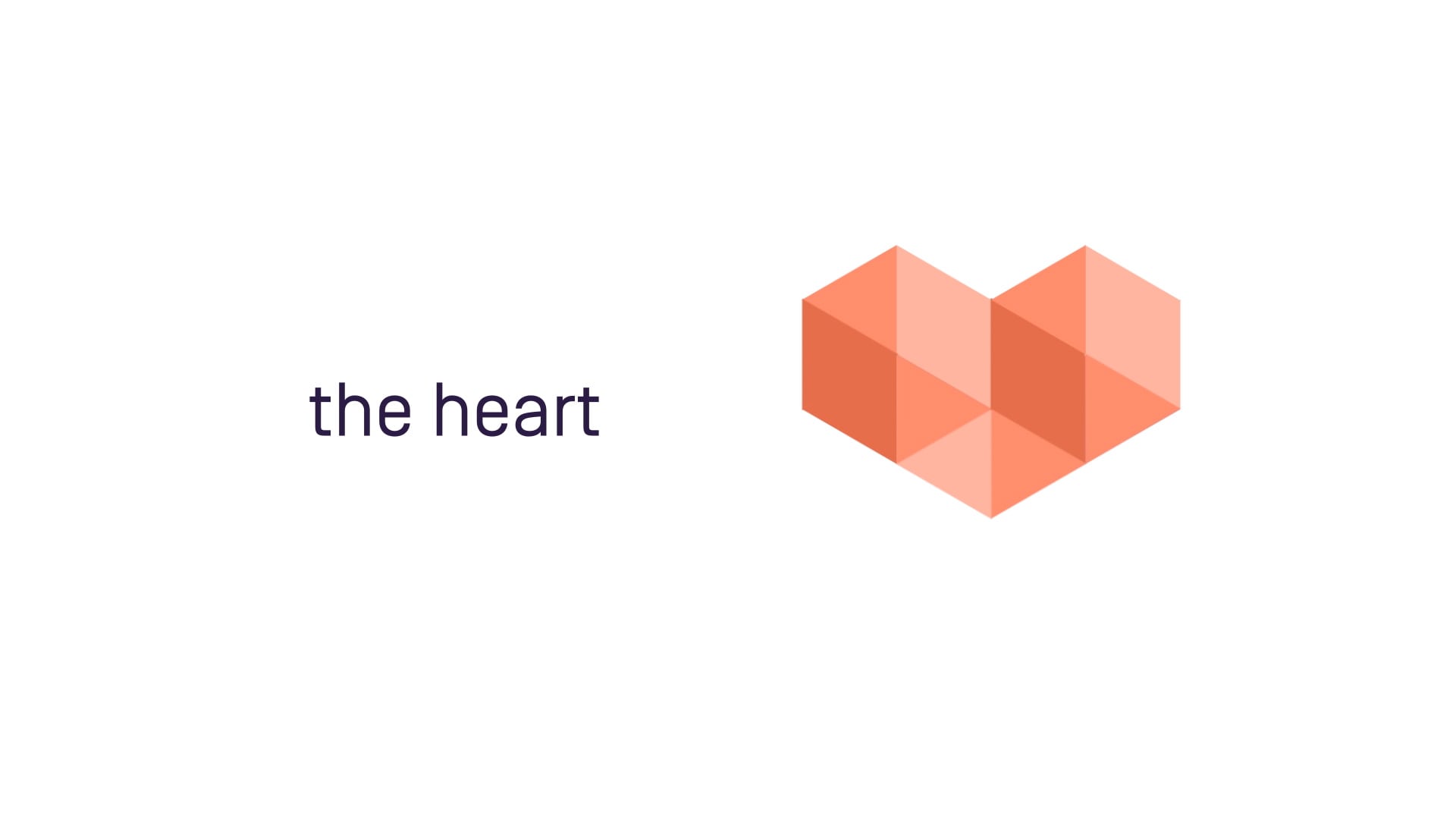 animated promotional film for launch - the heart logo
