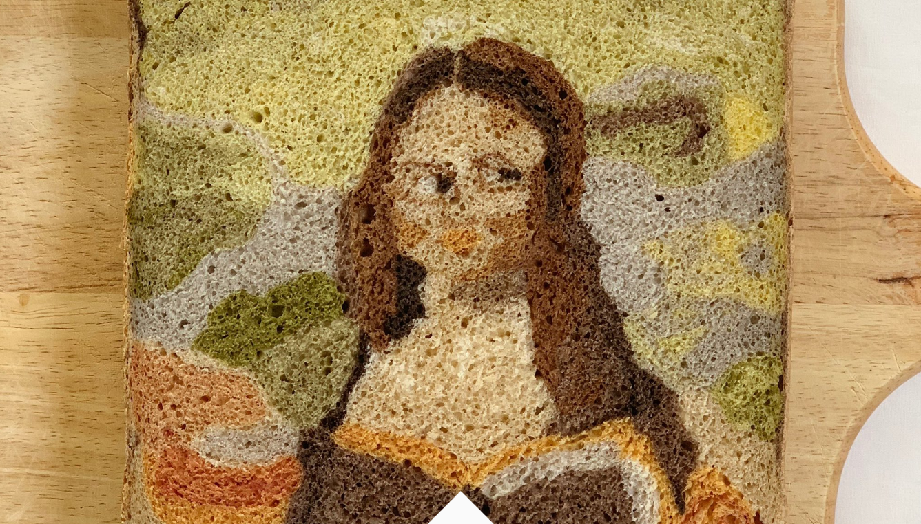 Creatures Feature 28 - Can I still eat it? Mona Lisa - Bread art Konel, Baker & Illustrator