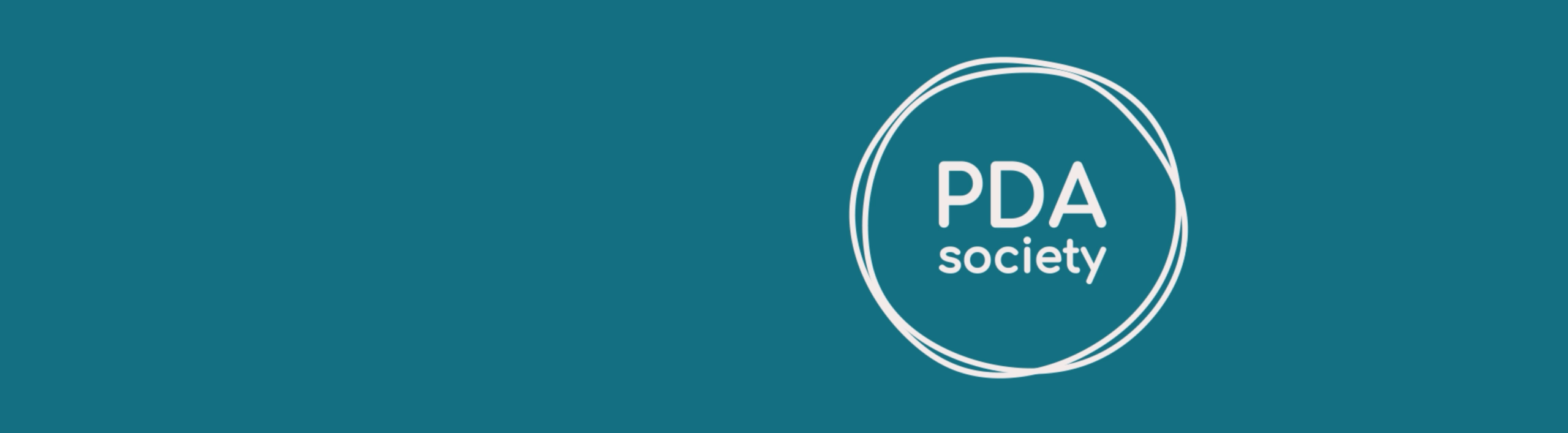 A banner image created by Content Creatures, a creative agency specialising in video production and animation, for PDA Society as part of a case study on brand development.