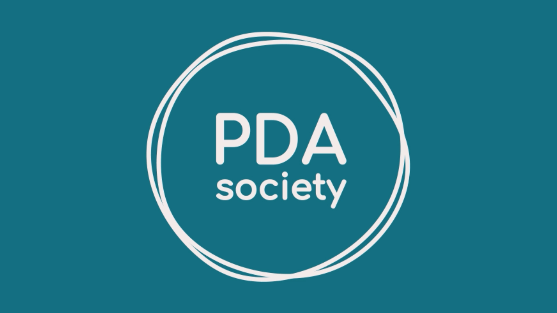 PDA new logo on blue background